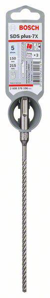 Bosch Accessories SDS-plus-7X 2608576106 Hartmetall Hammerbohrer 5 mm Gesamtlänge 215 mm SDS-Plus 1 St.