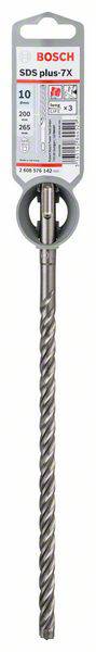 Bosch Accessories SDS-plus-7X 2608576142 Hartmetall Hammerbohrer 10 mm Gesamtlänge 265 mm SDS-Plus 1 St.