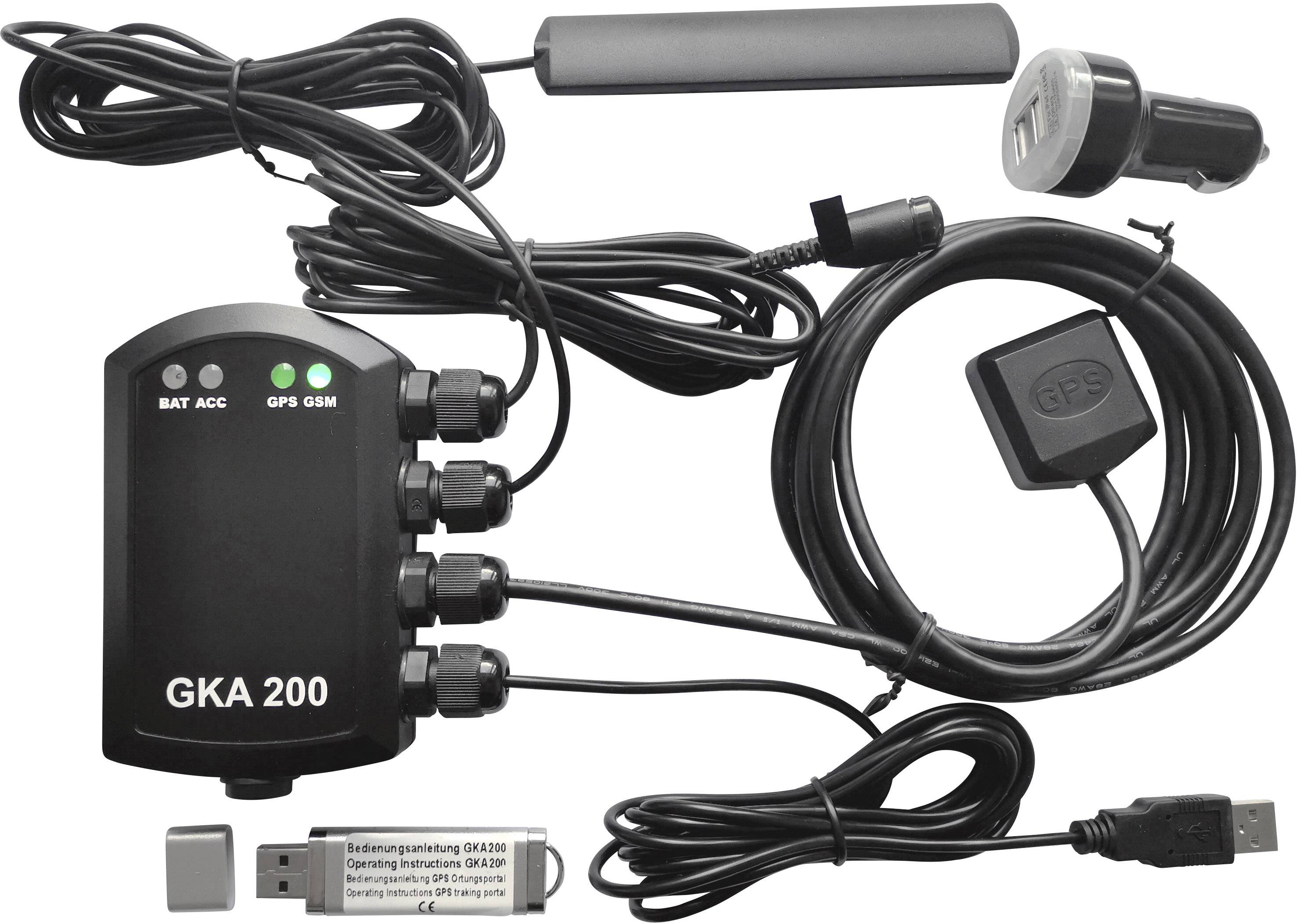 Renkforce GKA200 Auto Alarmanlage Mobiltelefon kompatibel, Fahrzeugortung, Erschütterungssensor, GPS-Portal 12 V/DC, 24 V/DC
