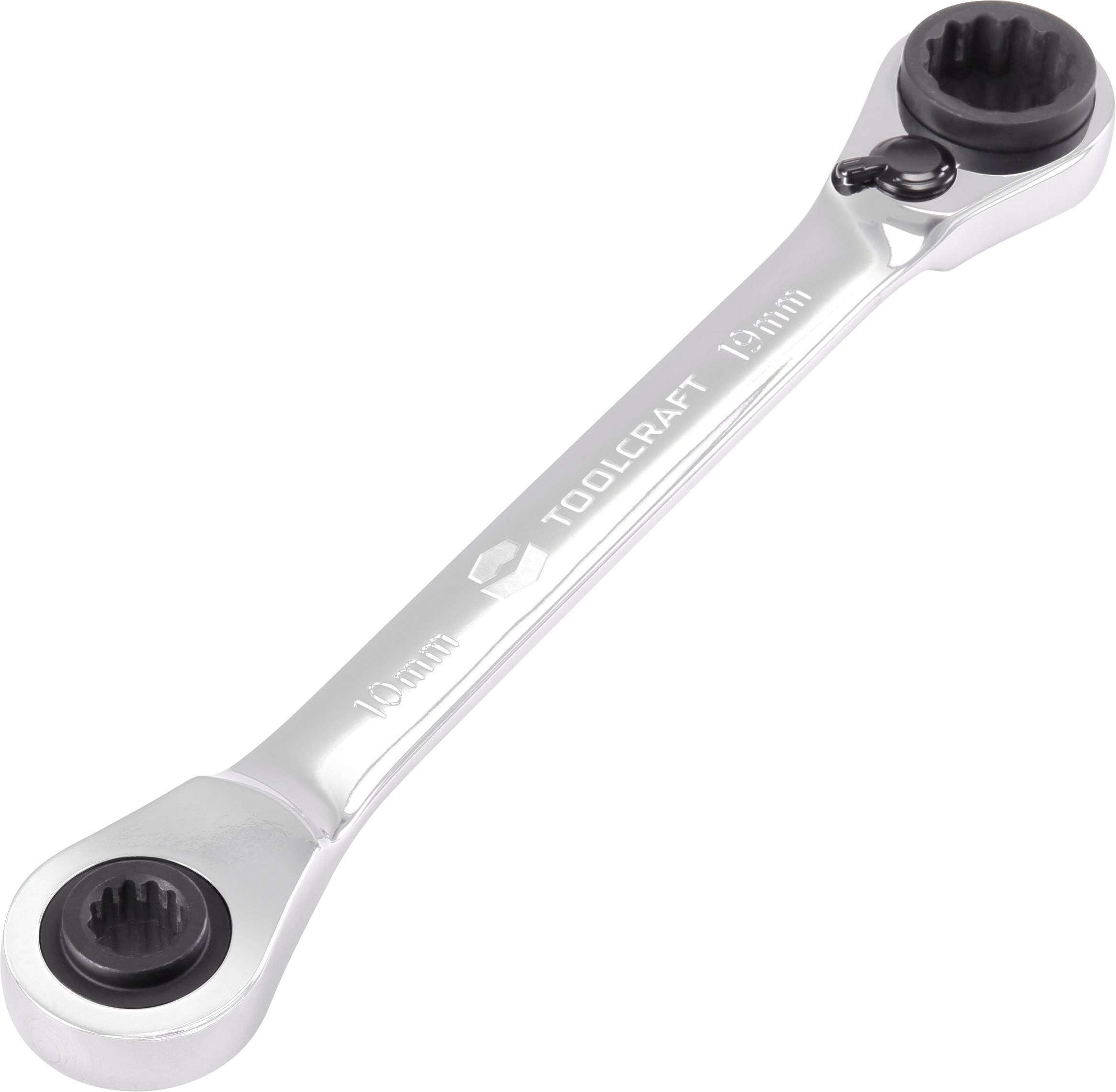 TOOLCRAFT TO-5355795 Doppel-Ringratschenschlüssel-Satz Schlüsselweite (Metrisch) 10 - 19mm