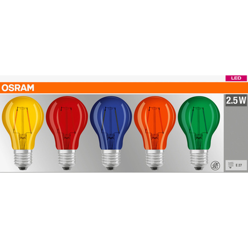 OSRAM 4058075058460 LED EEK G (A - G) E27 Glühlampenform 2.50W Kaltweiß (Ø x L) 60mm x 105mm 1St.