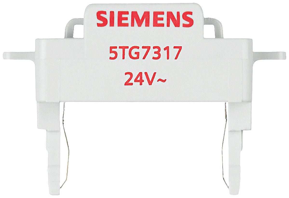 Bild eines weißen Siemens Bauteils mit der Aufschrift '5TG7317 24V~'.