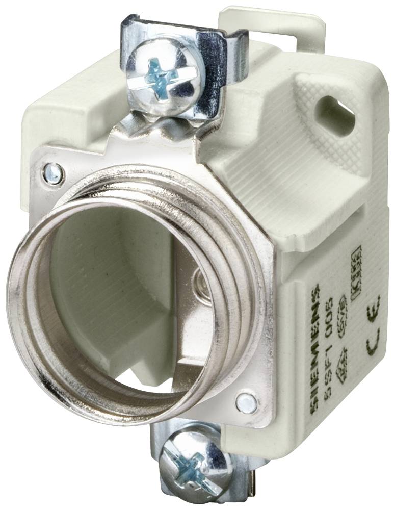 Keramischer Sockel für ein Zündsystem, rechteckige Form, mit Schraubverschlüssen und Anschlüssen für die elektrische Installation.