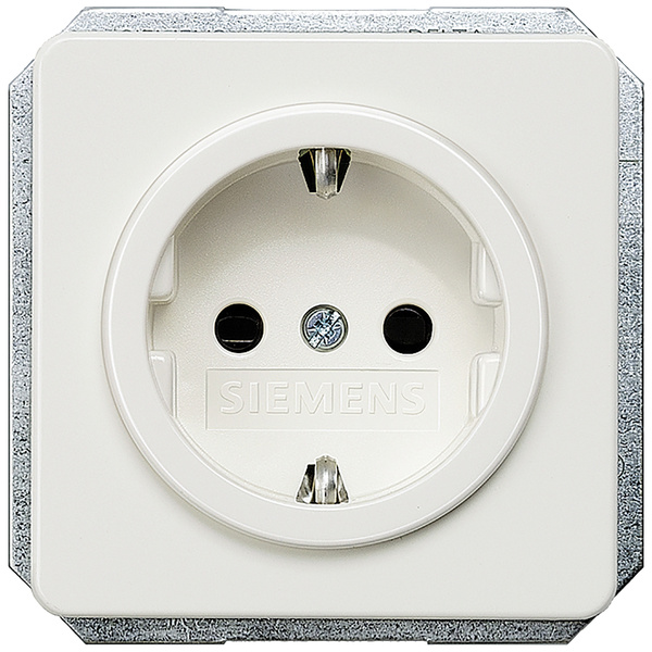 Siemens Gamme d'interrupteurs Prise de courant Delta blanc 5UB1405