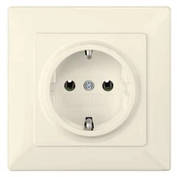 Siemens Schalterprogramm Steckdose Delta Weiß 5UB1581 1St. Siemens Schalterprogramm Steckdose Delta Weiß 5UB1581 1St.