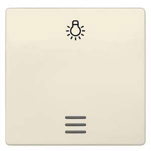 Lichtschalter mit Glühbirnensymbol, zeigt an, dass das Licht eingeschaltet ist.