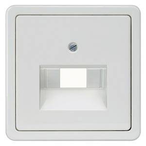 Ein Slot für einen Briefkasten, quadratisch, mit einer kleinen Klappe in der Mitte und einer Schraube oberhalb.