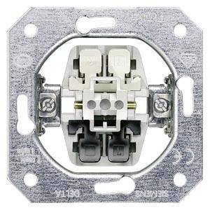 Metallschalter mit Drähten und Schrauben, frontal abgebildet.