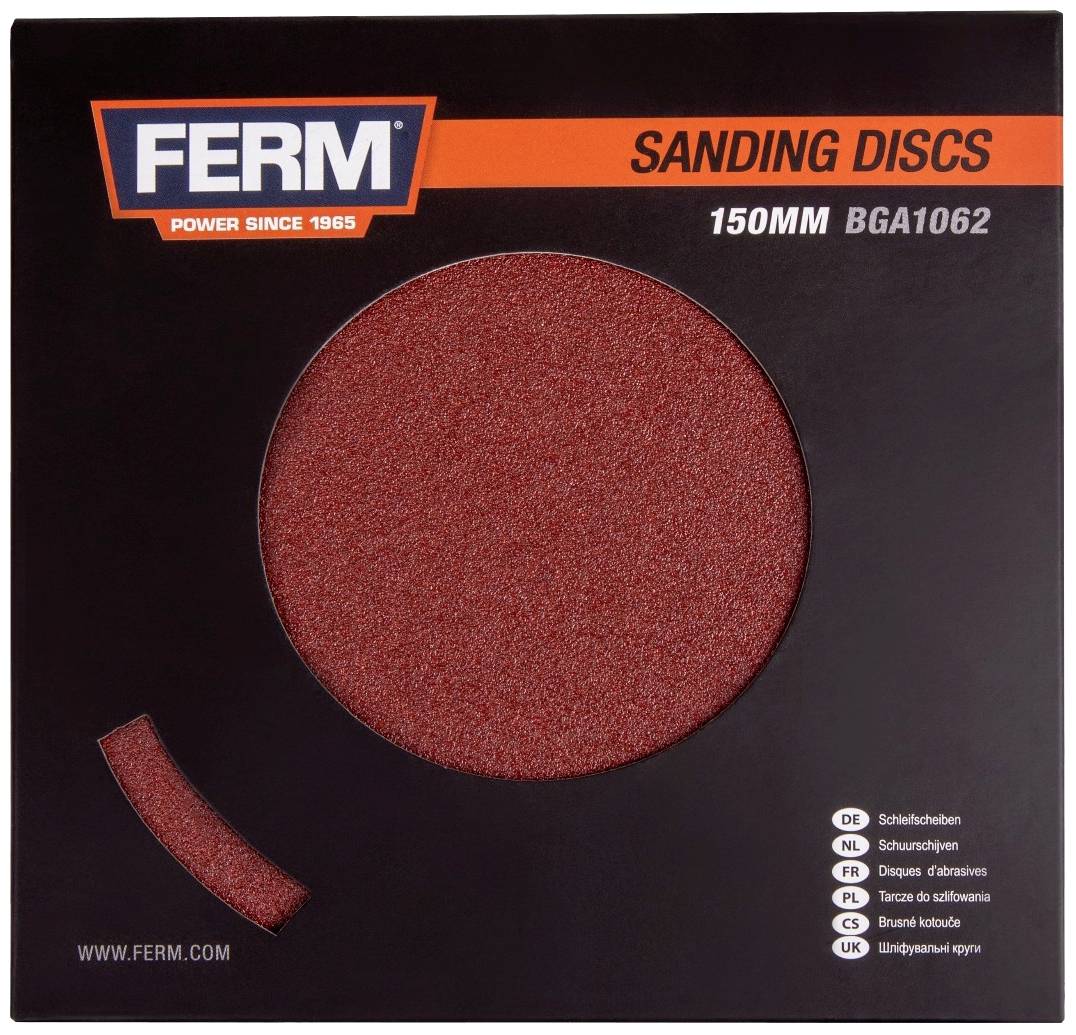 Ferm BGA1062 Schleifscheibe Durchmesser 150 mm Körnung (num)=60, 100, 150 1 Set