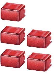 Siemens Schalterprogramm Rot, Transparent 5TG8061 1 Set