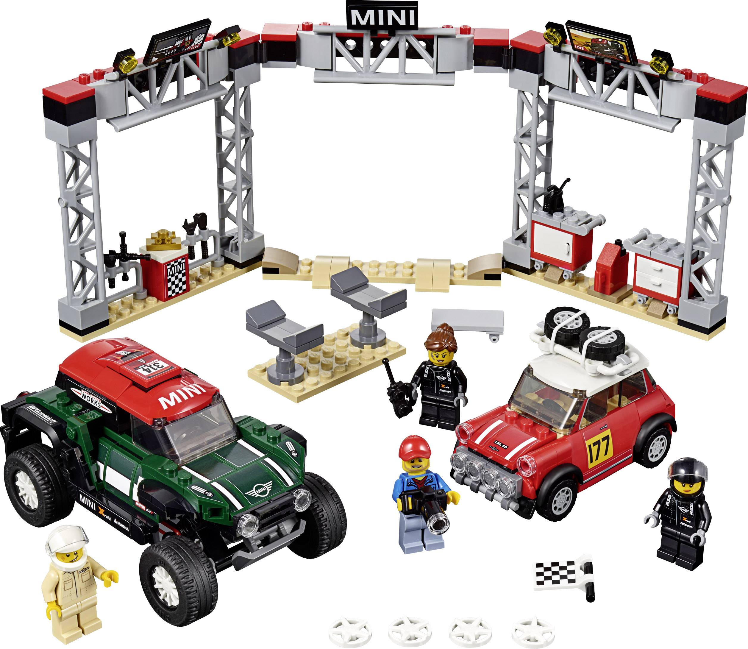 75894 LEGO® SPEED CHAMPIONS Rallyeauto 1967 Mini Cooper S und Buggy 2018 Mini John Cooper Works