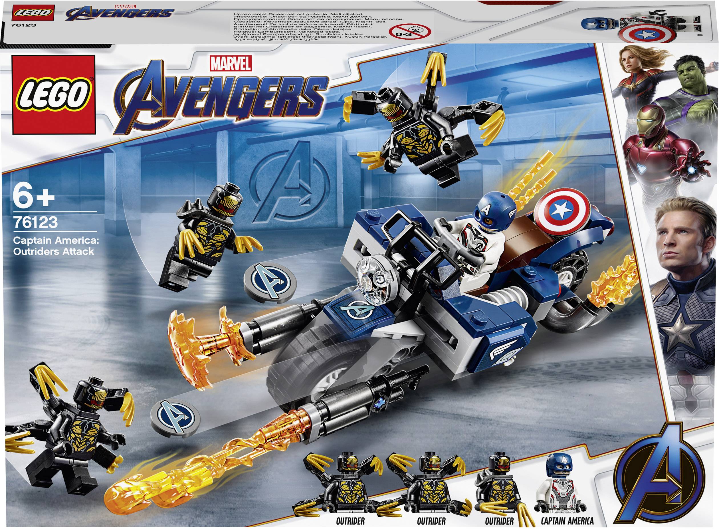 76123 LEGO® MARVEL SUPER HEROES Captain America: Outrider-Attacke
