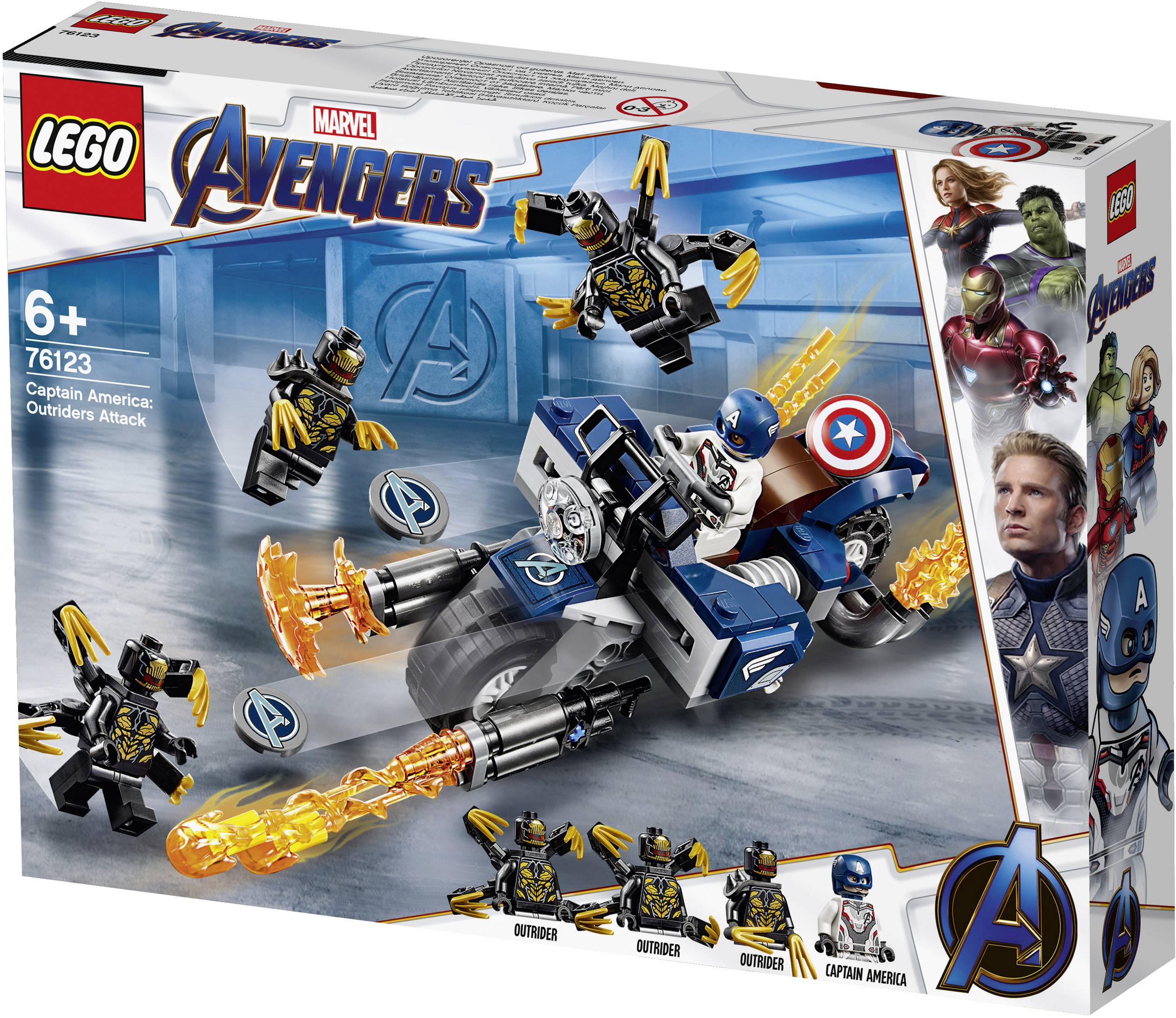 76123 LEGO® MARVEL SUPER HEROES Captain America: Outrider-Attacke