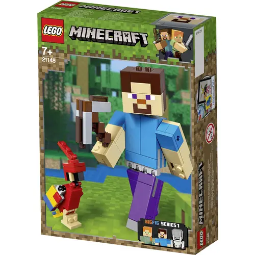 21148 LEGO® MINECRAFT Minecraft-BigFig Steve mit Papagei 21148 LEGO® MINECRAFT Minecraft-BigFig Steve mit Papagei