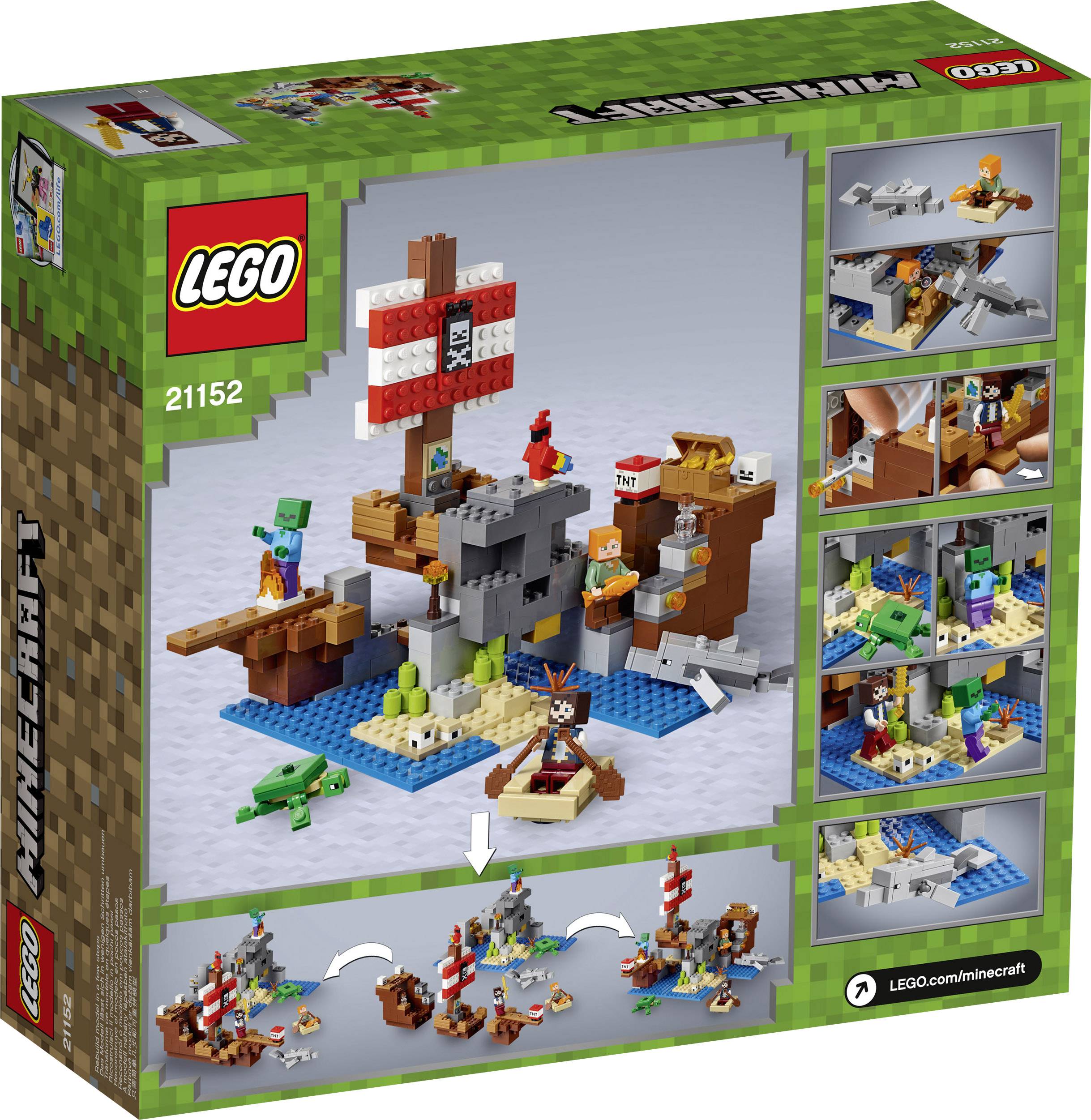 21152 LEGO® MINECRAFT Das Piratenschiff-Abenteuer