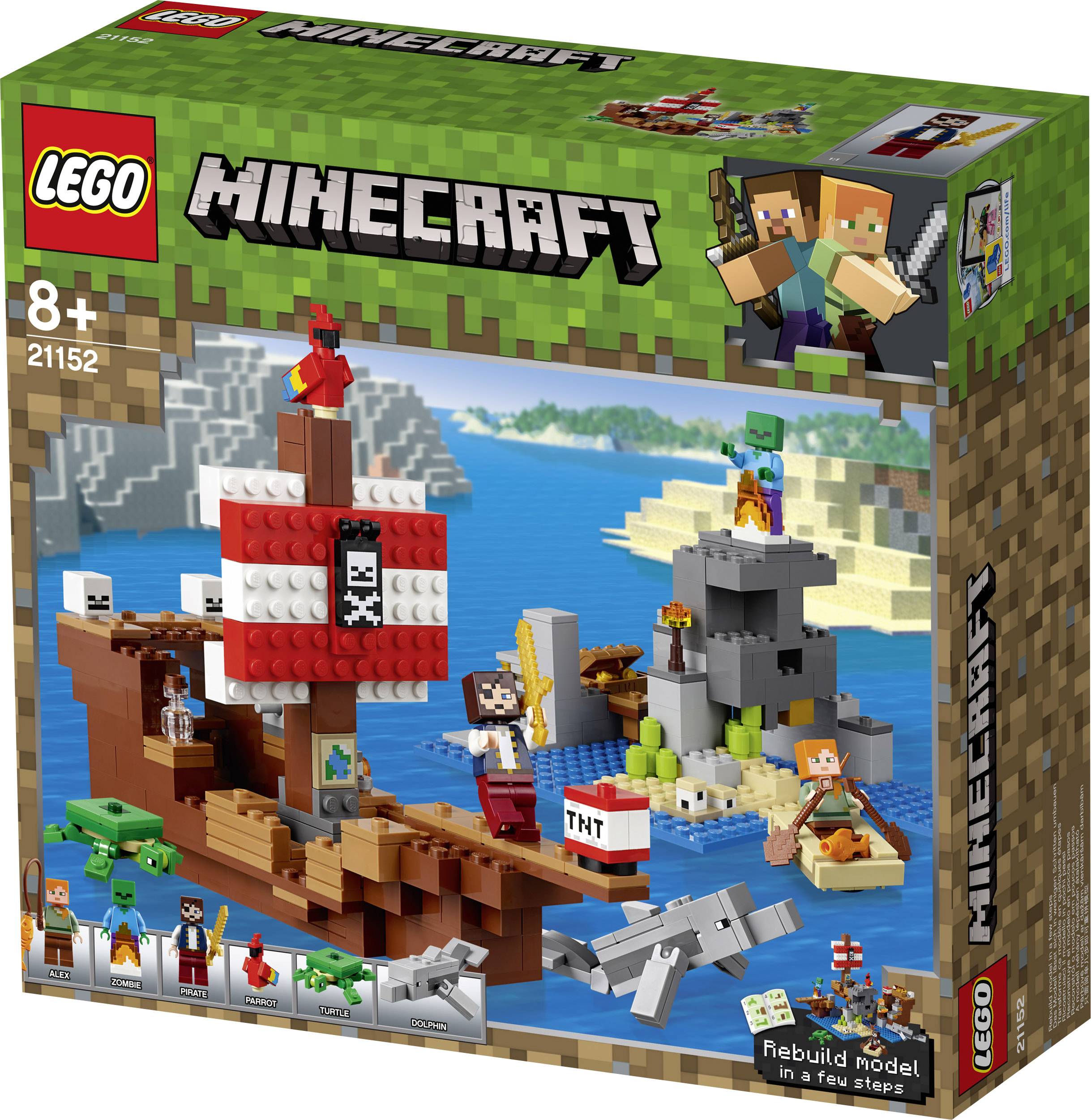 21152 LEGO® MINECRAFT Das Piratenschiff-Abenteuer