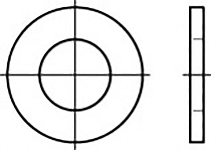 TOOLCRAFT Unterlegscheibe Stahl galvanisch verzinkt 100 St. TO-5433783