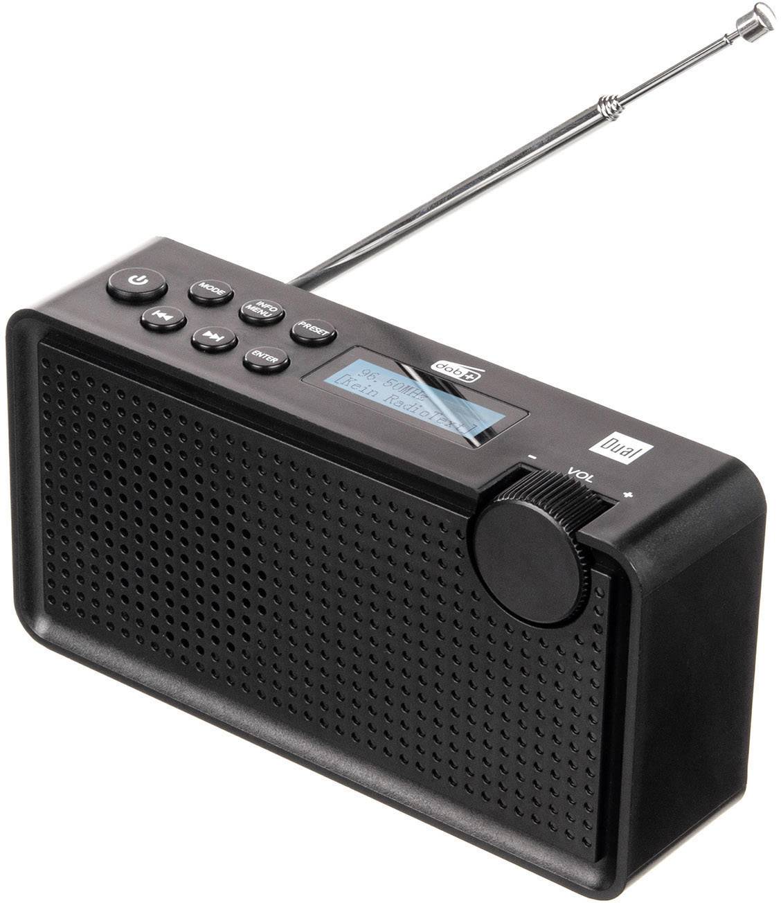 Dual DAB 85 Kofferradio DAB+, UKW wiederaufladbar Schwarz
