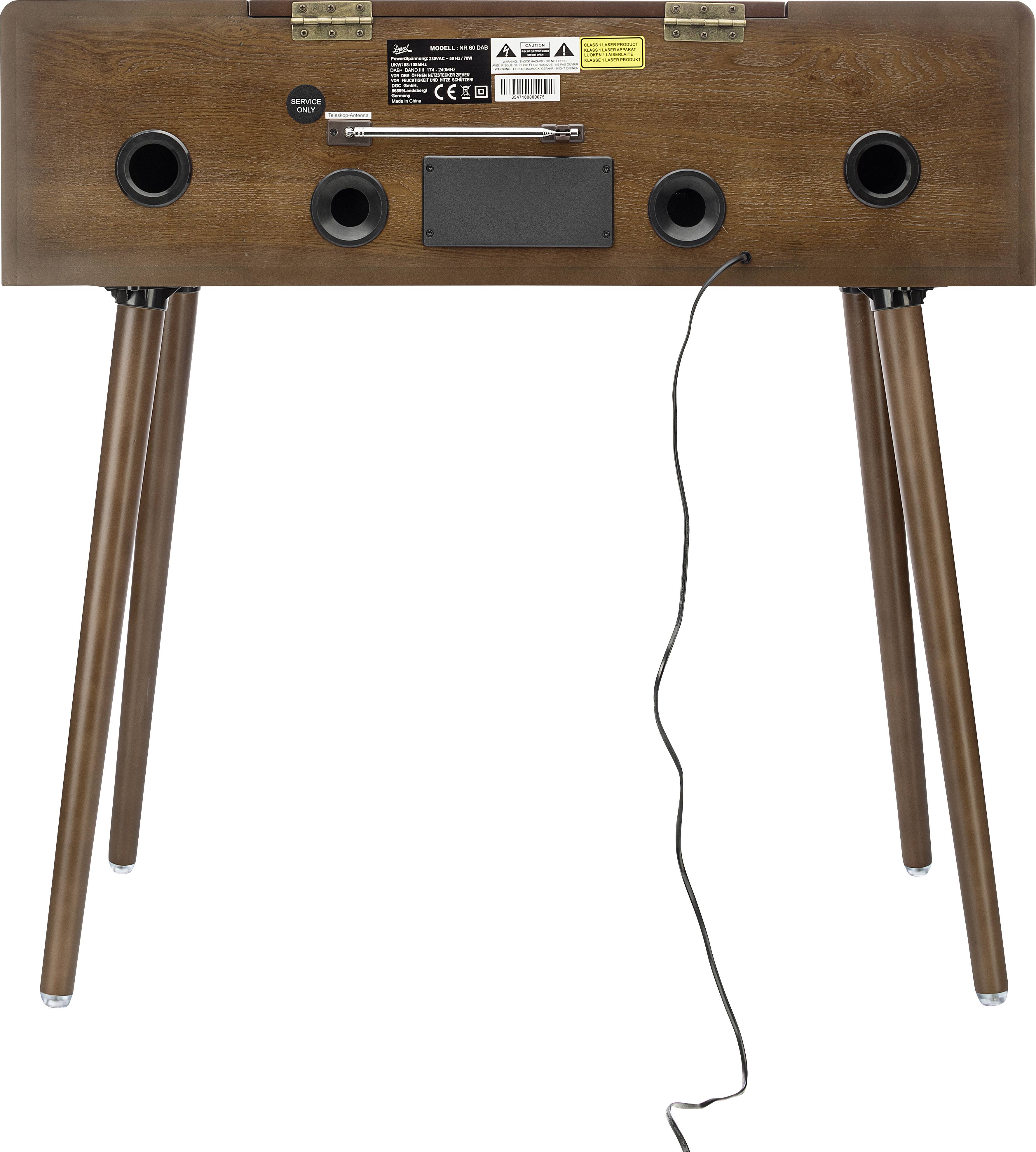 Dual NR 60 DAB USB-Plattenspieler Riemenantrieb Holz