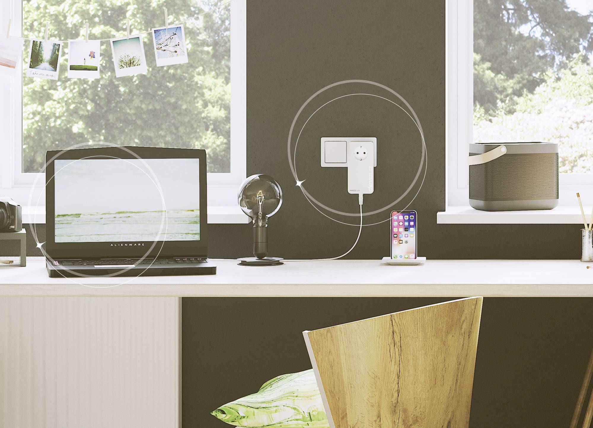 Devolo Magic 1 LAN Erweiterungsadapter 8287 EU Powerline 1200MBit/s