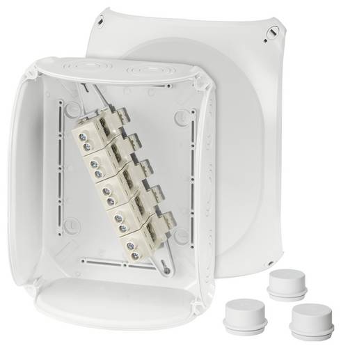 Hensel 62000016 Abzweigkasten (L x B x H) 112 x 255 x 205 mm Lichtgrau (RAL 7035) IP65, IP55 1 St.