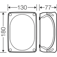 Hensel 62000010 Abzweigkasten (L x B x H) 77 x 180 x 130mm Lichtgrau (RAL 7035) IP66 (Frontplattendichtung) 1St. Hensel 62000010 Abzweigkasten (L x B x H) 77 x 180 x 130mm Lichtgrau (RAL 7035) IP66 (Frontplattendichtung) 1St.