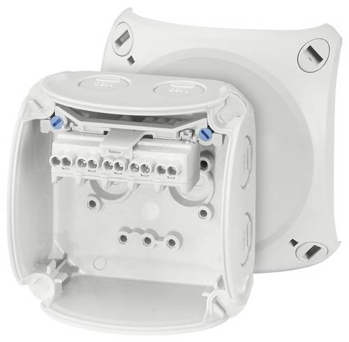 Hensel 62000043 Abzweigkasten (L x B x H) 62 x 93 x 93 mm Lichtgrau (RAL 7035) IP66, IP67, IP69 1 S