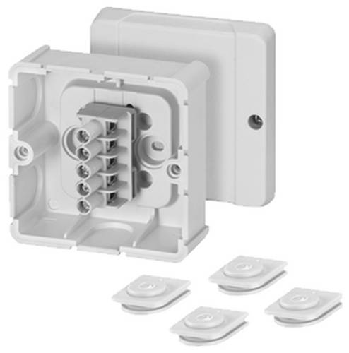 Hensel 6000038 Abzweigkasten (L x B x H) 49 x 88 x 88 mm Lichtgrau (RAL 7035) IP54 1 St.