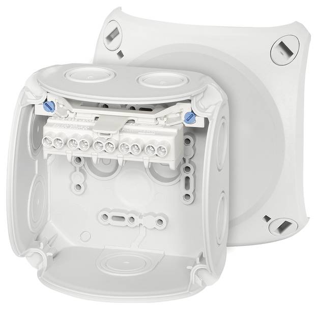 Hensel 62000004 Abzweigkasten (L x B x H) 70 x 104 x 104 mm Lichtgrau (RAL 7035) IP66 1 St.