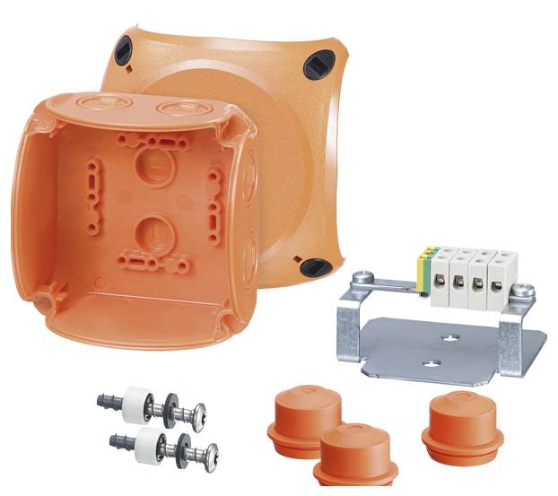 Hensel 62000180 Abzweigkasten (L x B x H) 70 x 104 x 104mm Orange IP65, IP66 1St.