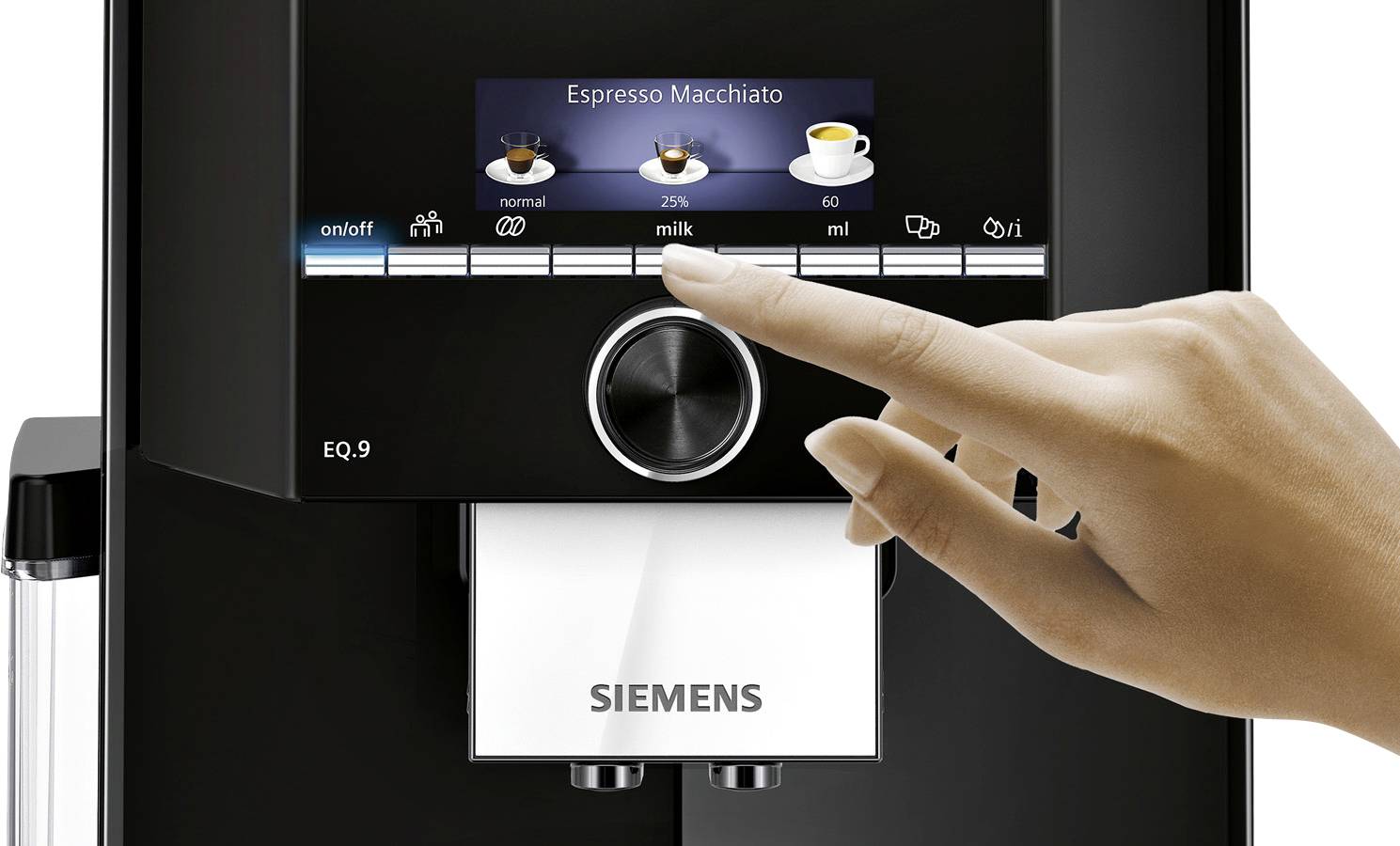 Siemens Hausgeräte EQ9 S300 TI923509DE Kaffeevollautomat Schwarz