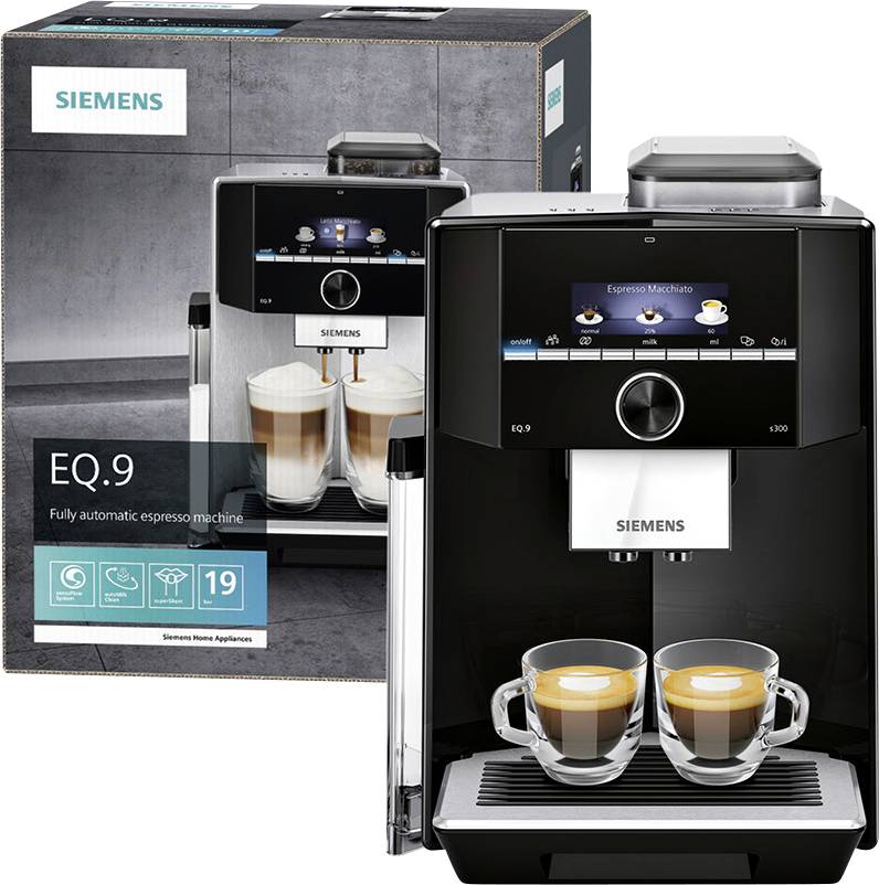 Siemens Hausgeräte EQ9 S300 TI923509DE Kaffeevollautomat Schwarz