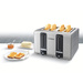Bosch Haushalt TAT7S45 Toaster 4 Brenner, Toastfunktion Grau, Schwarz