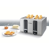 Bosch Haushalt TAT7S45 Toaster 4 Brenner, Toastfunktion Grau, Schwarz Bosch Haushalt TAT7S45 Toaster 4 Brenner, Toastfunktion Grau, Schwarz