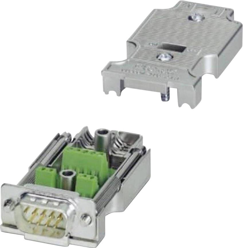 Phoenix Contact SUBCON-PLUS-M/AX 9 2904467 D-SUB Stecker 180° Polzahl: 9 Schrauben 1St.