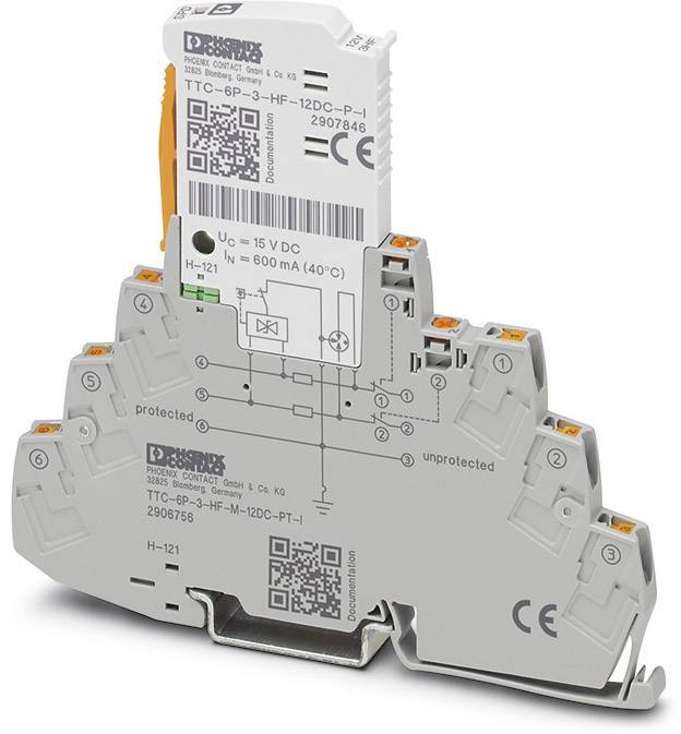 Phoenix Contact 2906756 TTC-6P-3-HF-M-12DC-PT-I Überspannungsschutz-Ableiter 1St.