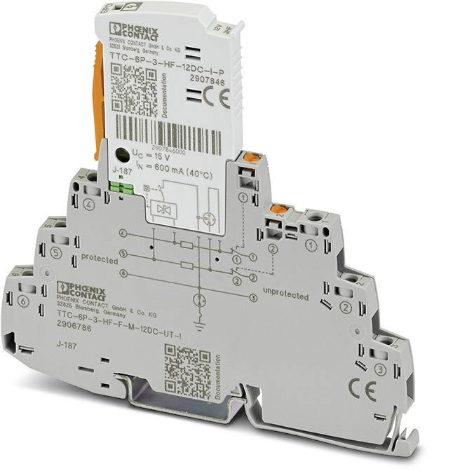 Phoenix Contact 2906786 TTC-6P-3-HF-F-M-12DC-UT-I Überspannungsschutz-Ableiter 1 St.