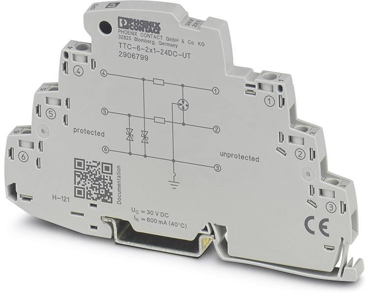 Phoenix Contact 2906799 TTC-6-2X1-24DC-UT Überspannungsschutz-Ableiter 1St.