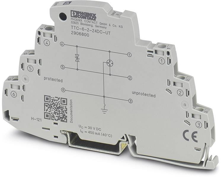 Phoenix Contact 2906800 TTC-6-2-24DC-UT Überspannungsschutz-Ableiter 1St.