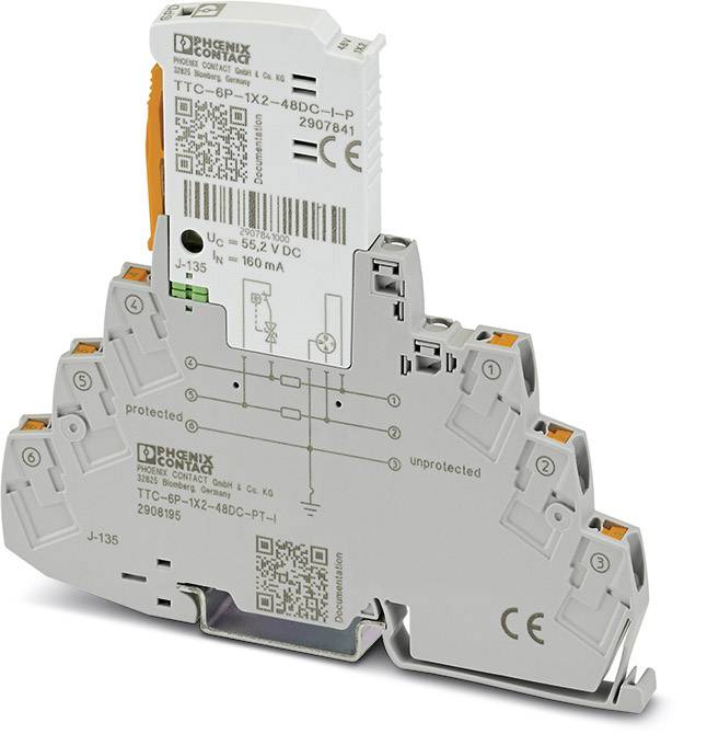 Phoenix Contact 2908195 TTC-6P-1X2-48DC-PT-I Überspannungsschutz-Ableiter 1St.