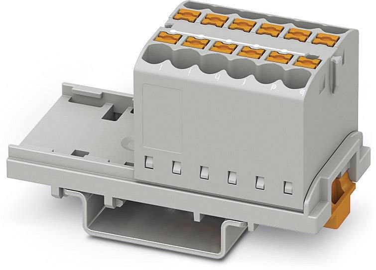 Phoenix Contact 3273022 Verteilerblock 28.6 mm Zugfeder Grau 8 St.