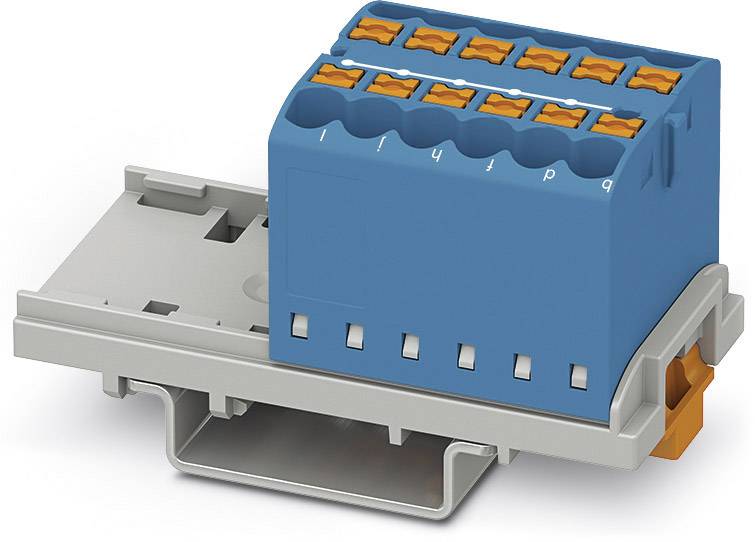 Phoenix Contact 3273024 Verteilerblock 28.6 mm Zugfeder Blau 8 St.
