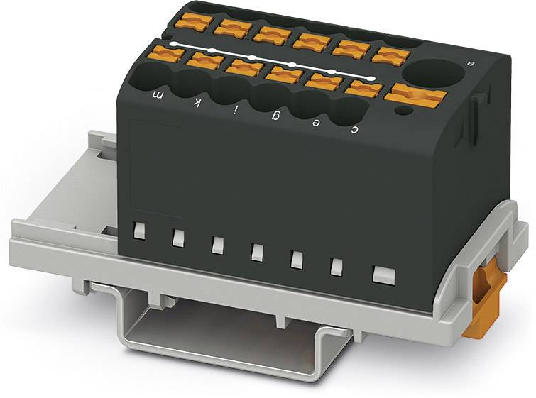 Phoenix Contact 3273102 Verteilerblock 28.6mm Zugfeder Schwarz 8St.