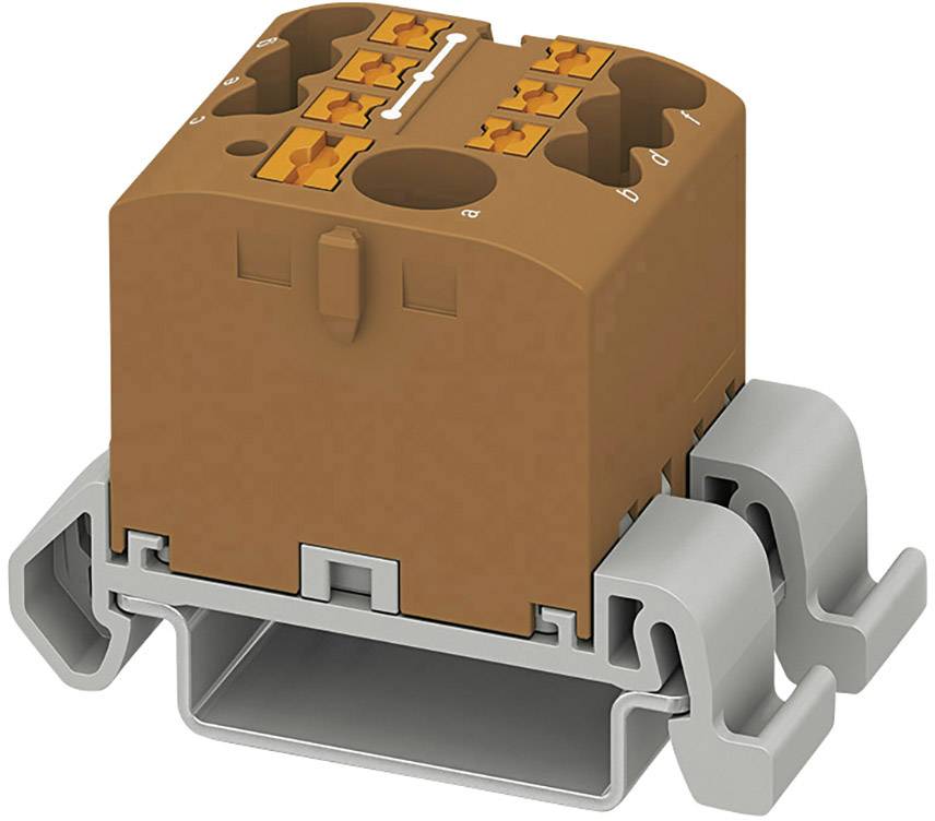 Phoenix Contact 3273208 Verteilerblock 25.2mm Zugfeder Braun 10St.