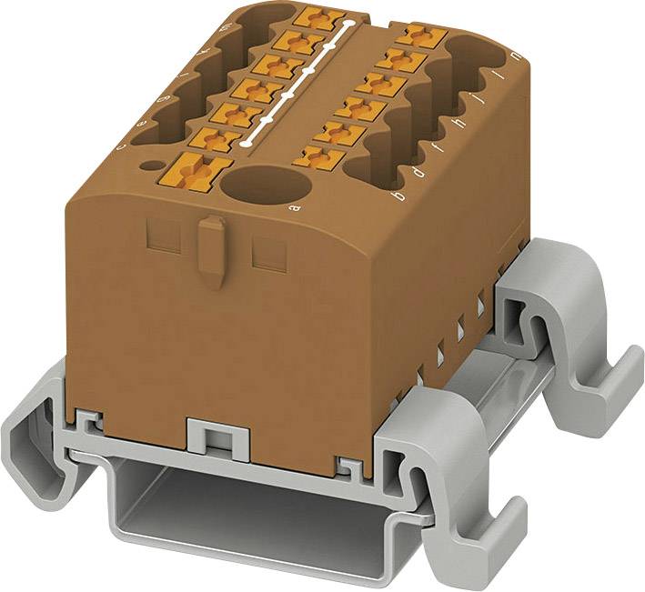 Phoenix Contact 3273230 Verteilerblock 40.6mm Zugfeder Braun 8St.