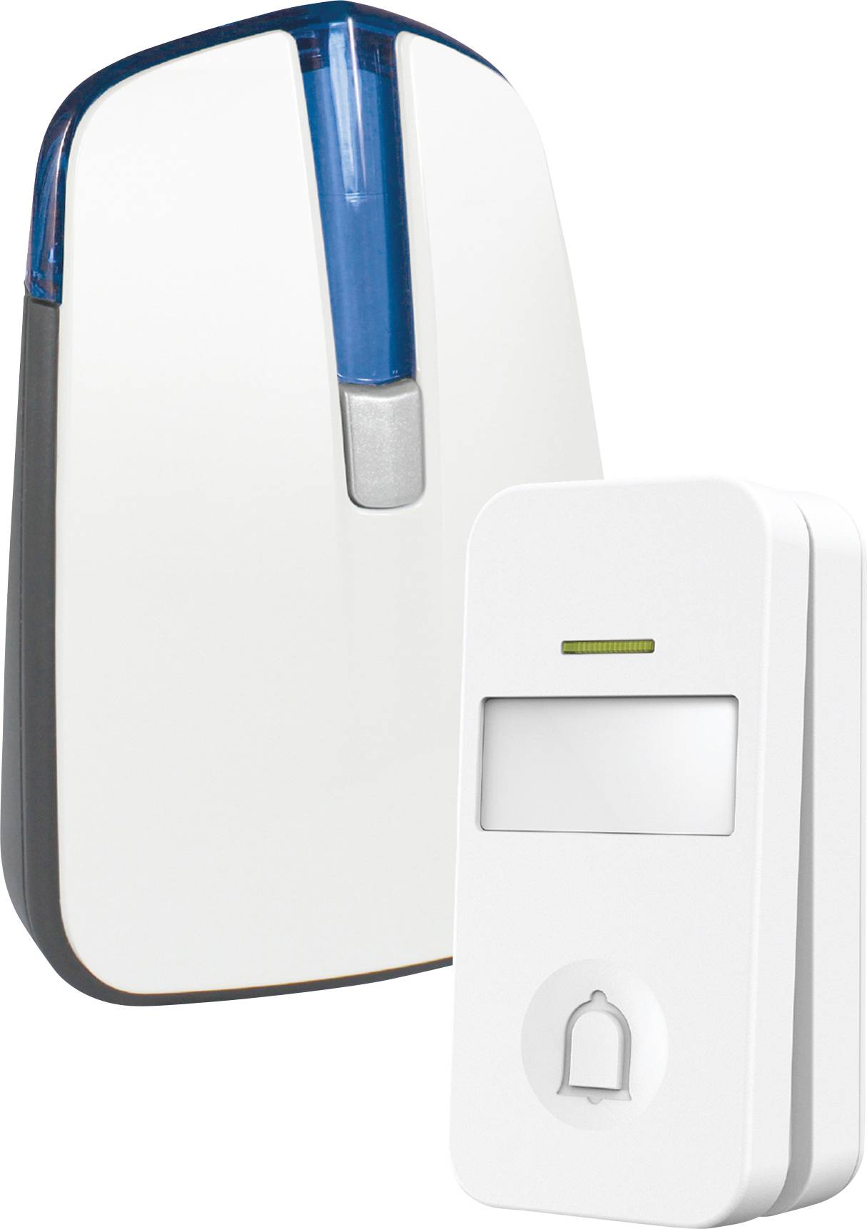 Thomson 513127 Funkklingel Komplett-Set mit Namensschild, mit Blitzlicht