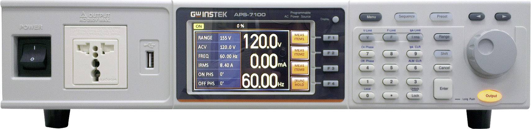 GW Instek APS-7100 Labornetzgerät, einstellbar 0 - 310 V/AC 0 - 8.4A 1000 VA programmierbar, Auto-Range Anzahl Ausgänge 1 x