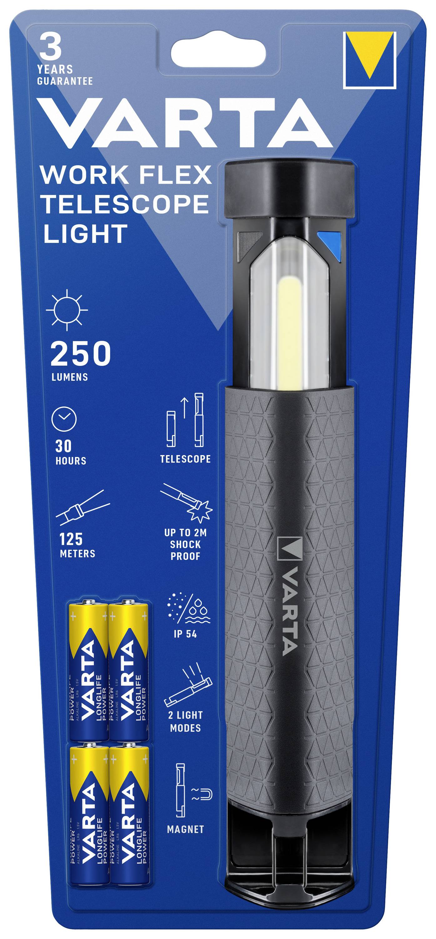 Varta Cons.Varta Work Flex Telescope Light 18646