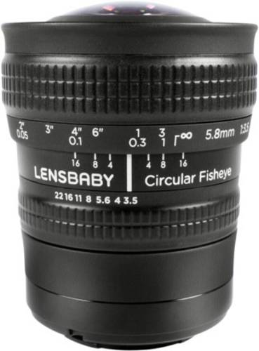Lensbaby Circular Fisheye Sony E Fish-Eye-Objektiv f/22 - 3.5 5.8mm