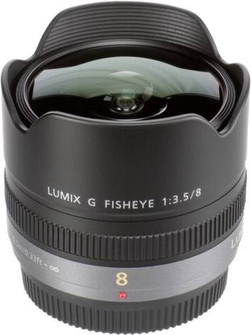 Panasonic Lumix G 3,5/8 Fisheye H-F008E Fish-Eye-Objektiv f/22 - 3.5 8mm